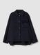 Blue wool-viscose blend over-fit coat with buttons_4