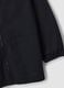 Customisable black school apron with zip and kart embroidery for boys_3
