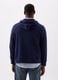 Full-zip fleece sweatshirt with logo embroidery_1