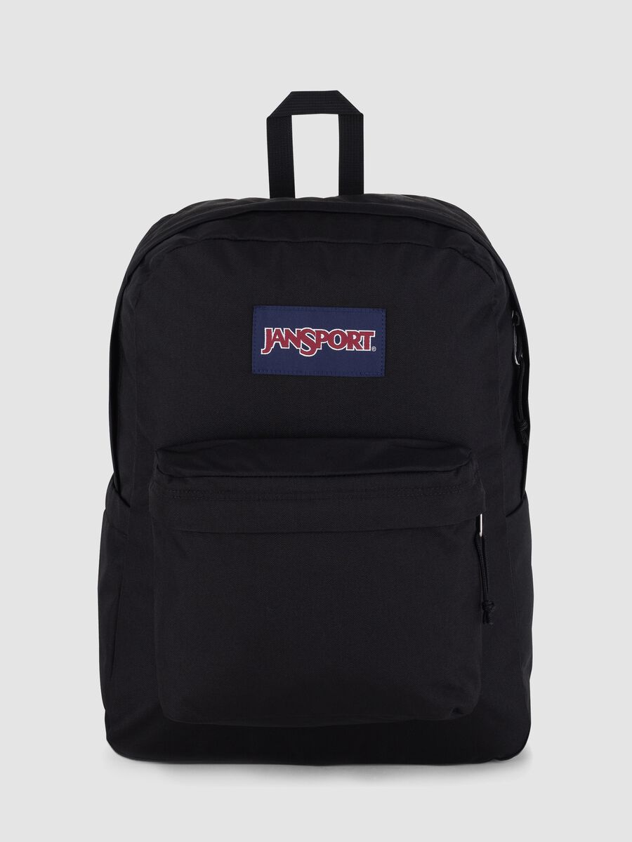 Black backpack with front pocket_0