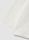 White pure organic cotton T-shirt with teddy bear print for baby girl_3