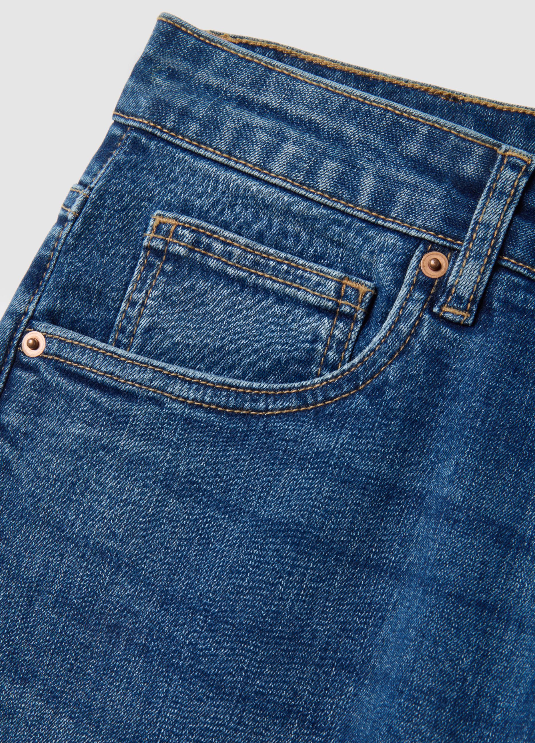 Slim fit blue denim jeans