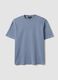 The Iconic Tee blue pure cotton short-sleeve T-shirt, relaxed fit_4