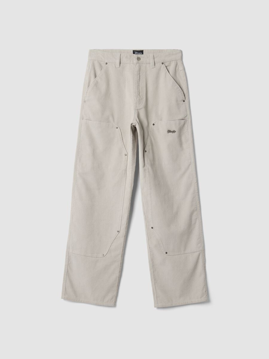Corduroy Carpenter Pants Light Beige_0
