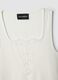 White stretch viscose tank top with embroidered detail_5