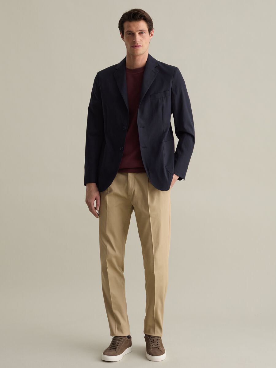 Blazer in Lyocell, cotone e lino_1