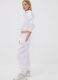 White cotton-blend girls&rsquo; joggers, regular fit_0