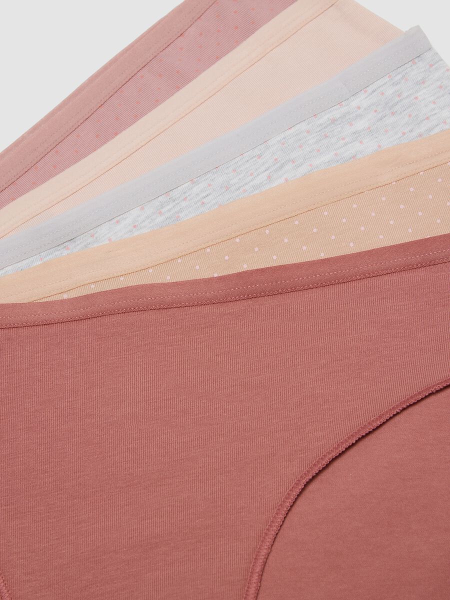 5-pack of multicolour briefs in organic cotton and stretch viscose_5