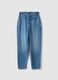 Blue Pure Cotton Baggy Trousers_4