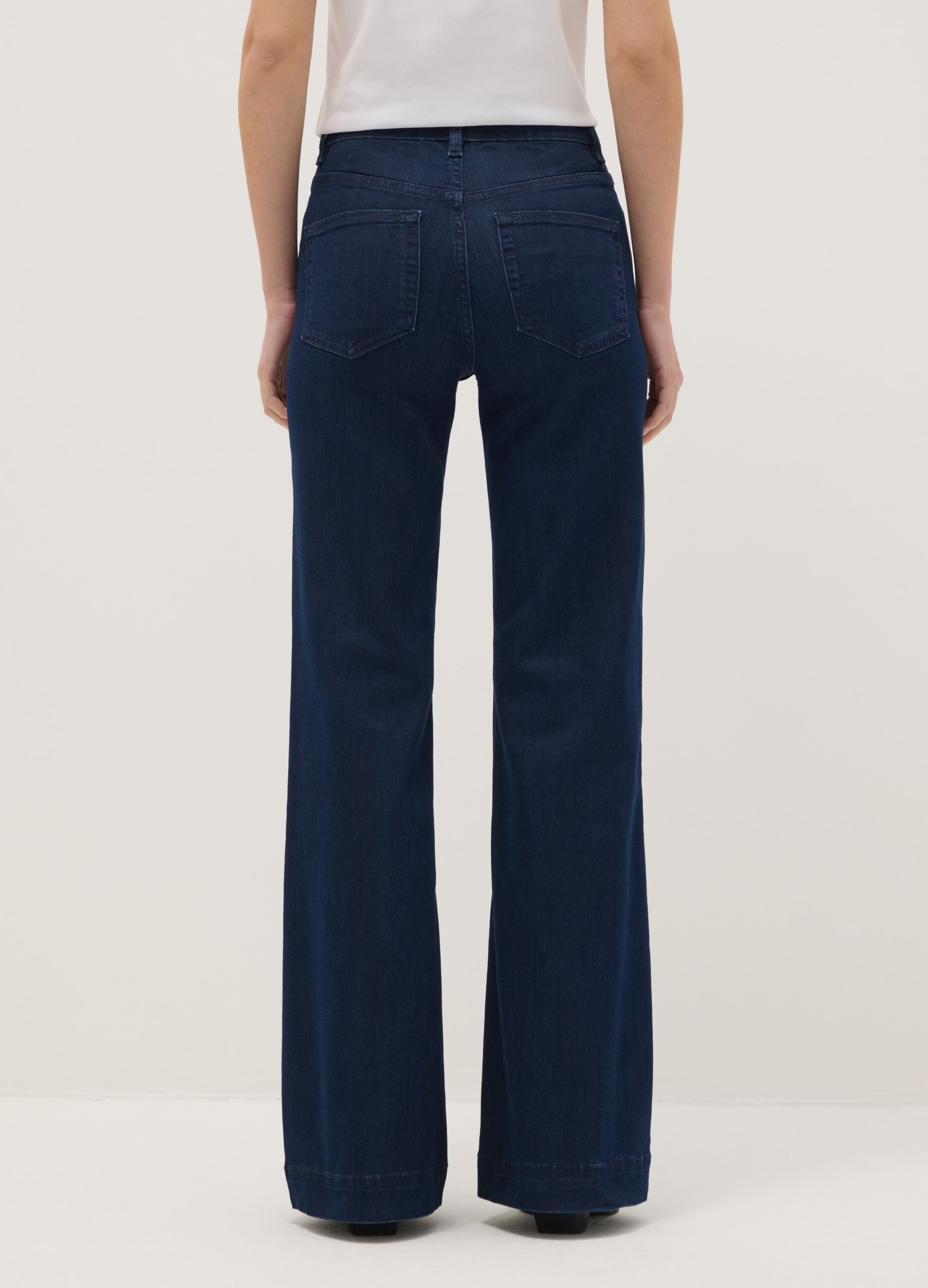 Blue Denim Bootcut Jeans