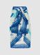 Blue pure cotton pareo with nautical print_4
