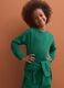 Green long-sleeve crew-neck pure cotton T-shirt for boys_0