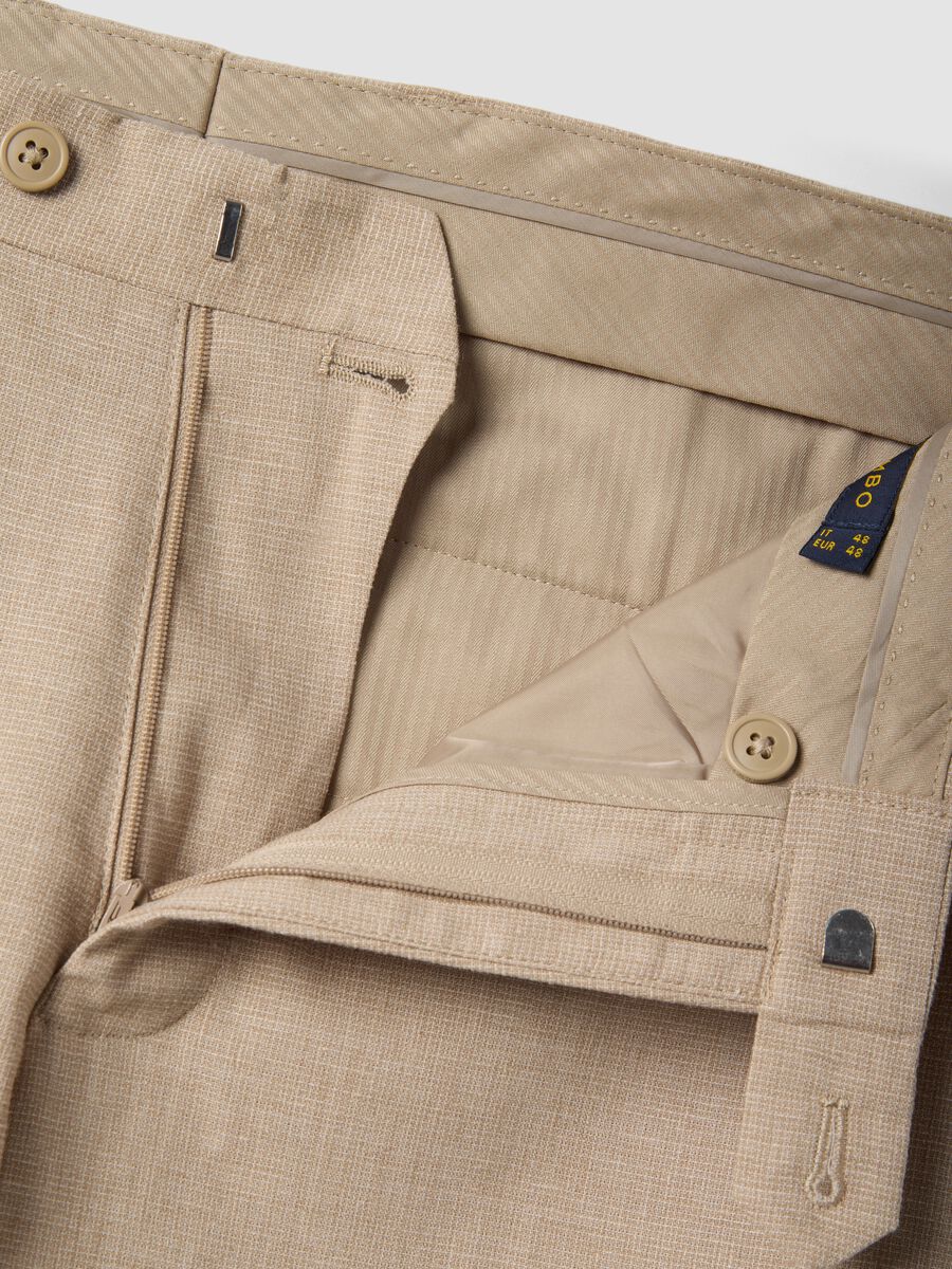 Pantaloni beige slim fit_5