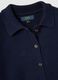 Blue cardigan with polo collar in pure cotton regular fit_5