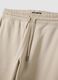 Jogger beige in misto cotone con fondo a polsino e coulisse_6