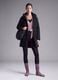 Black water-repellent hooded jacket with zip, regular fit ALTAVIA STUDIO_0