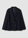 Blue stretch-viscose double-breasted blazer, regular fit_4