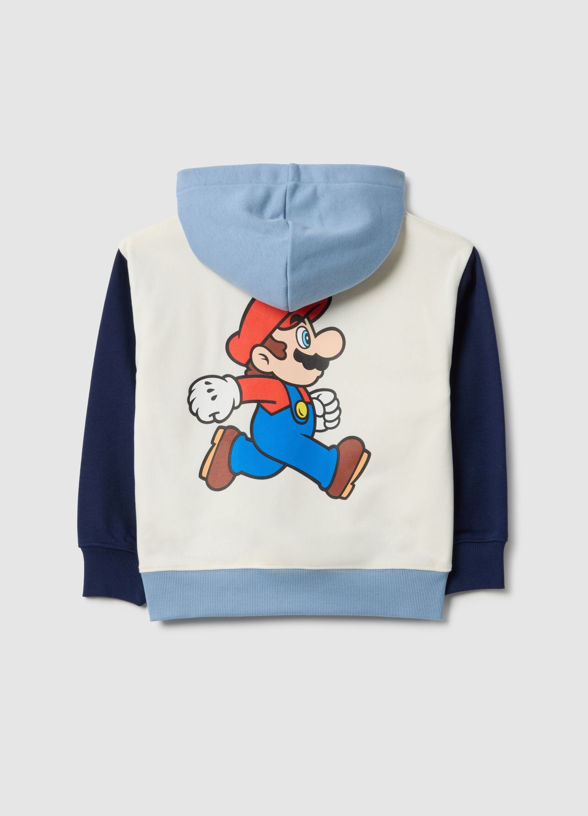Multicolour Regular Fit Cotton Blend Children's Hoodie Super Mario