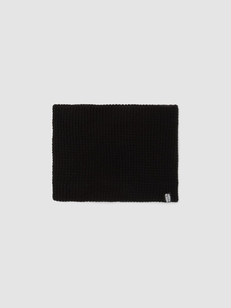 Black knitted neck warmer_0