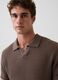 Pure cotton short-sleeve polo shirt_0