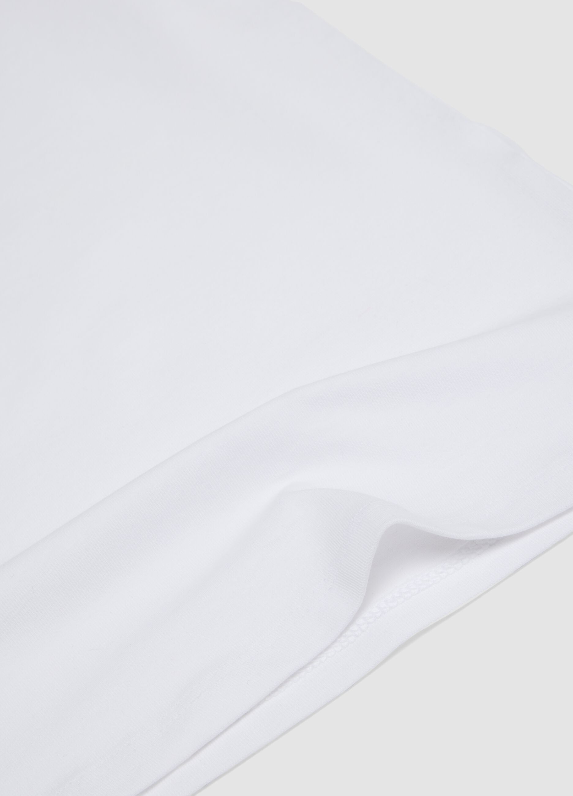 2-pack of black and white organic cotton jersey vests for girls