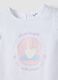 White organic cotton girls&rsquo; tank top with print and ruffles_2