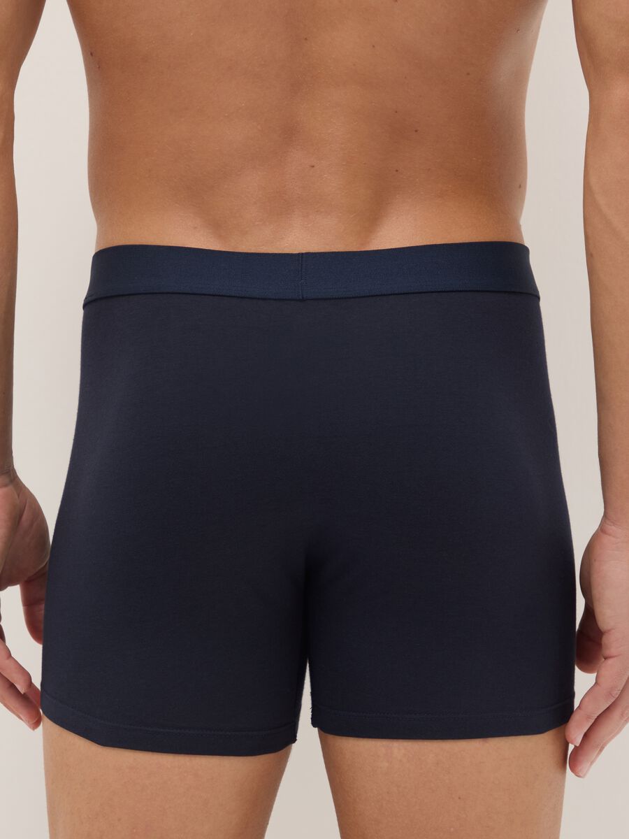 3-pack blue midi boxers in stretch organic cotton, regular fit_2