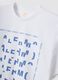 White pure cotton graphic T-shirt, regular fit_5