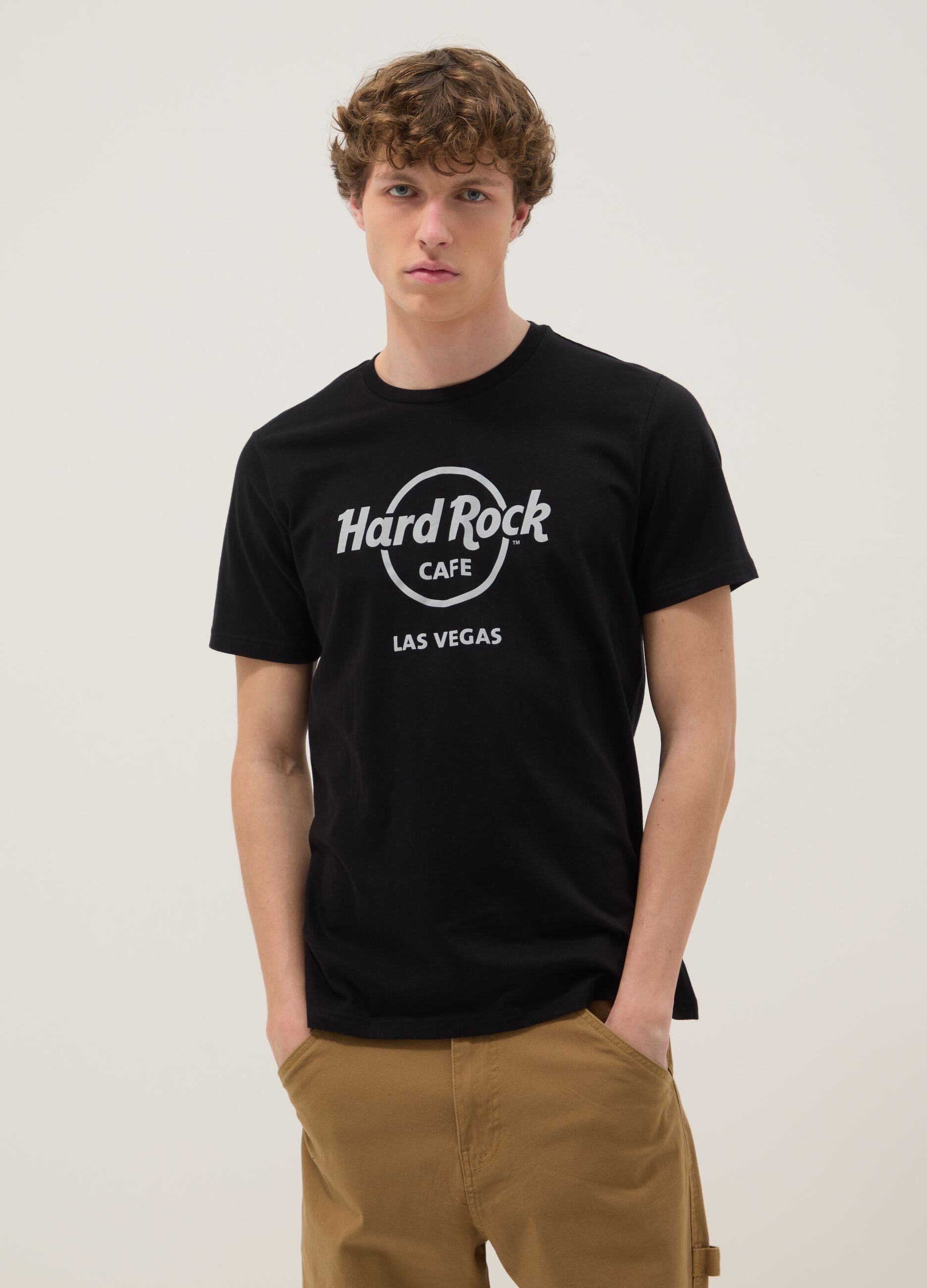 Black Hard Rock Cafe regular-fit pure cotton T-shirt