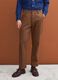 Brown stretch cotton straight-fit chino trousers_2