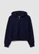 Blue organic cotton hooded sweatshirt_4