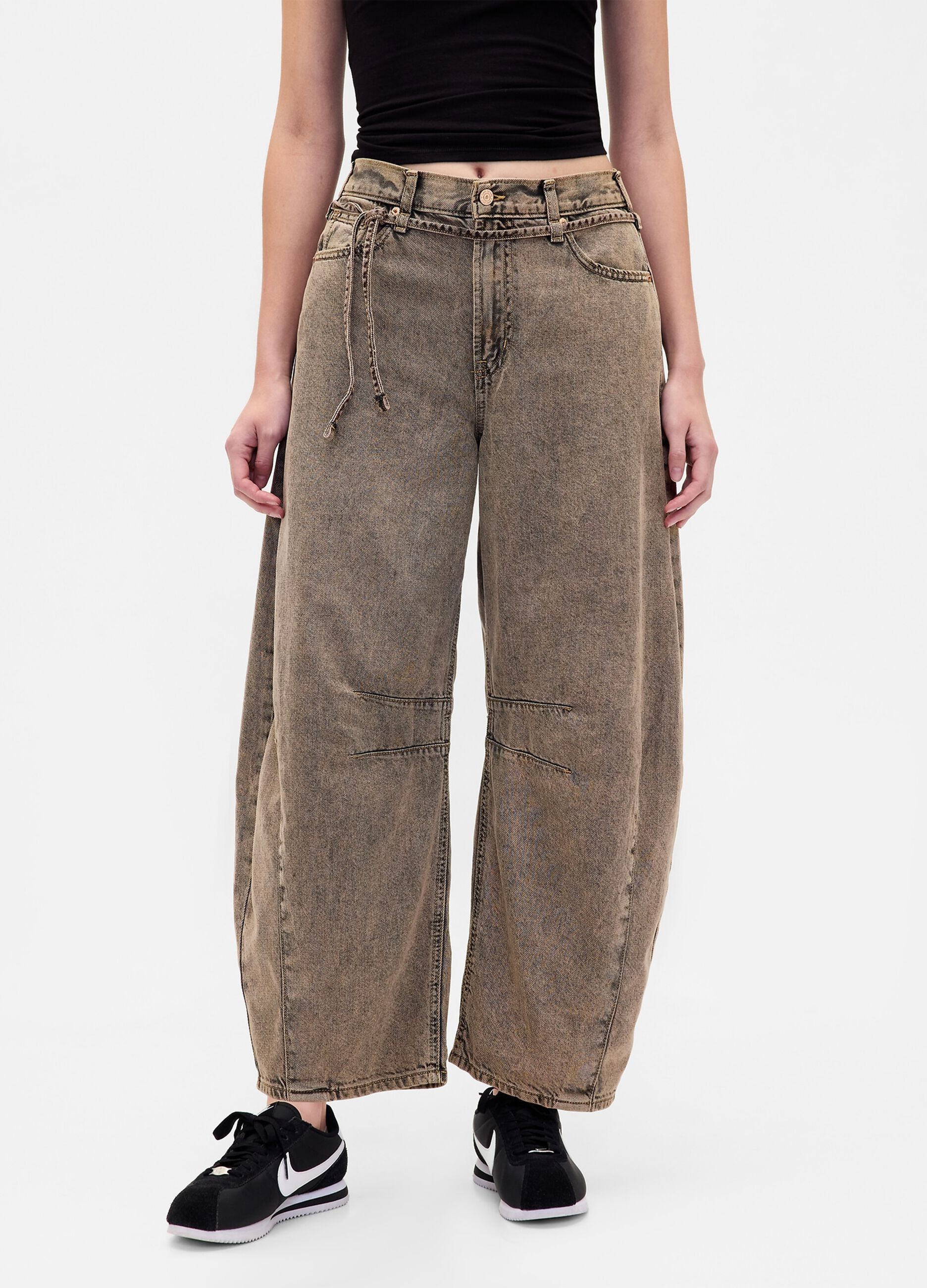 Jeans wide leg in denim