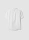 White pure linen oversized shirt for boys_4