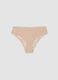 Beige Brazilian briefs in stretch microfibre with lace_4