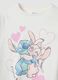 White and pink organic cotton pyjamas with Stitch print_2