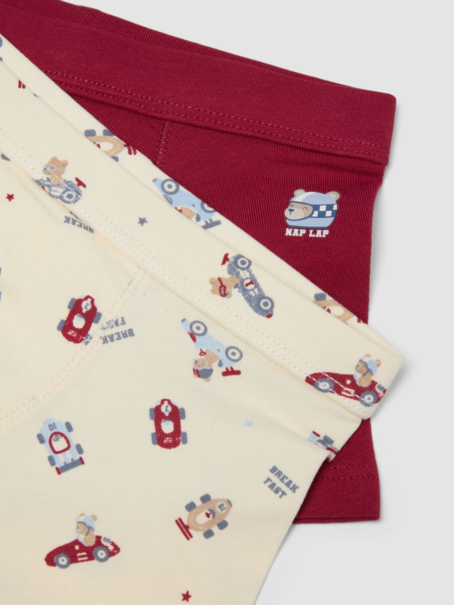 3-pack of multicolour organic stretch cotton boxer briefs for baby boys and toddlers_2