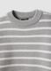 Grey striped viscose-blend crew-neck jumper_1