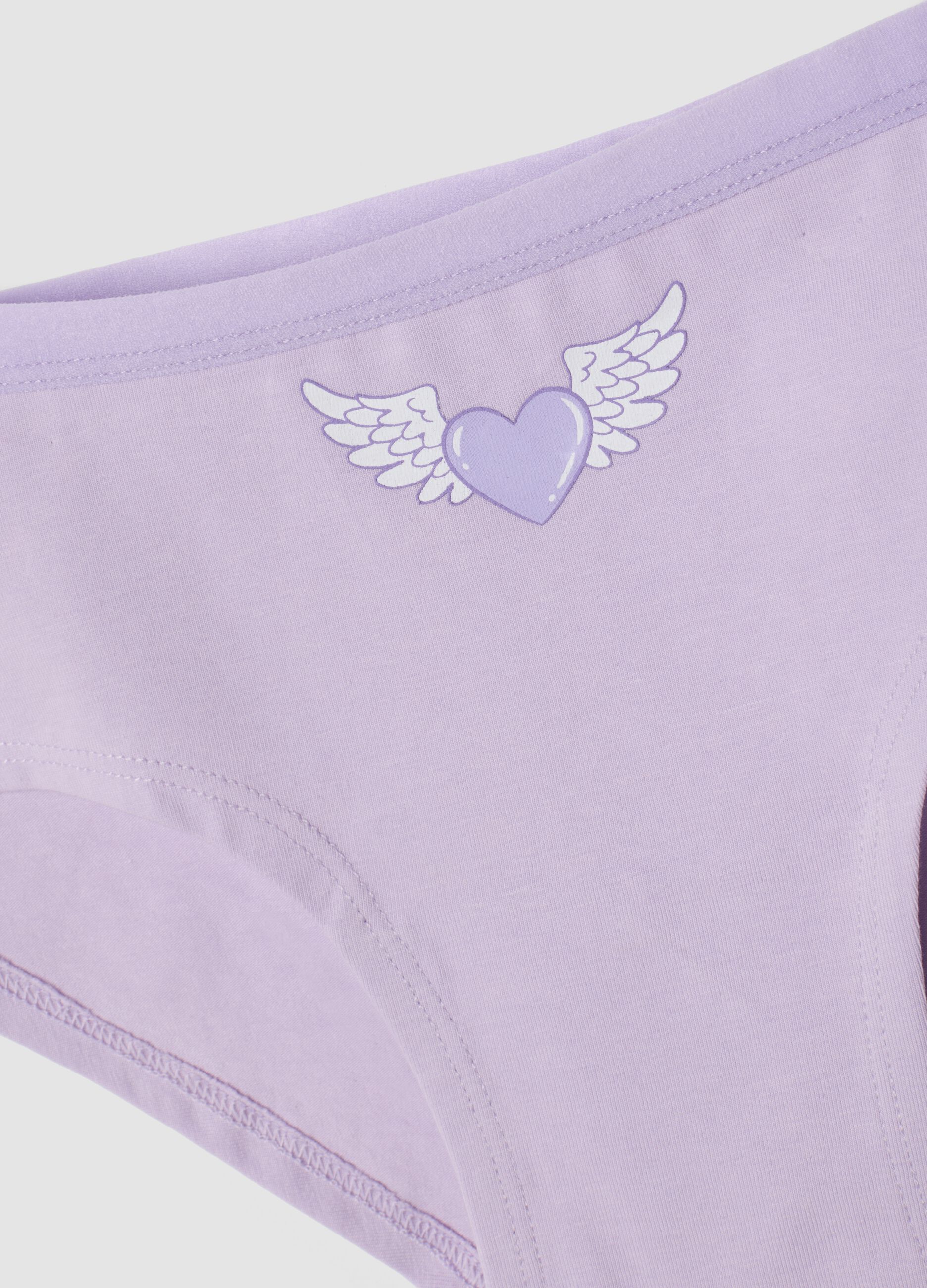 3-pack purple stretch organic cotton briefs