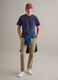 Blue pure cotton relaxed fit T-shirt_1