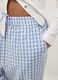 Multicolour check pure cotton pyjama trousers regular fit_3