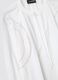 White regular fit cotton-linen blend blouse with eyelet details_5