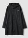 Black regular-fit raincoat with zip_0