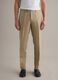 Beige slim-fit pure linen trousers_1
