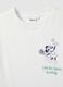 White pure cotton regular fit T-shirt with Minnie print_5