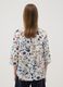 White stretch-cotton blouse with floral print_3