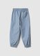 Regular fit azure pure cotton jogger trousers for children_1