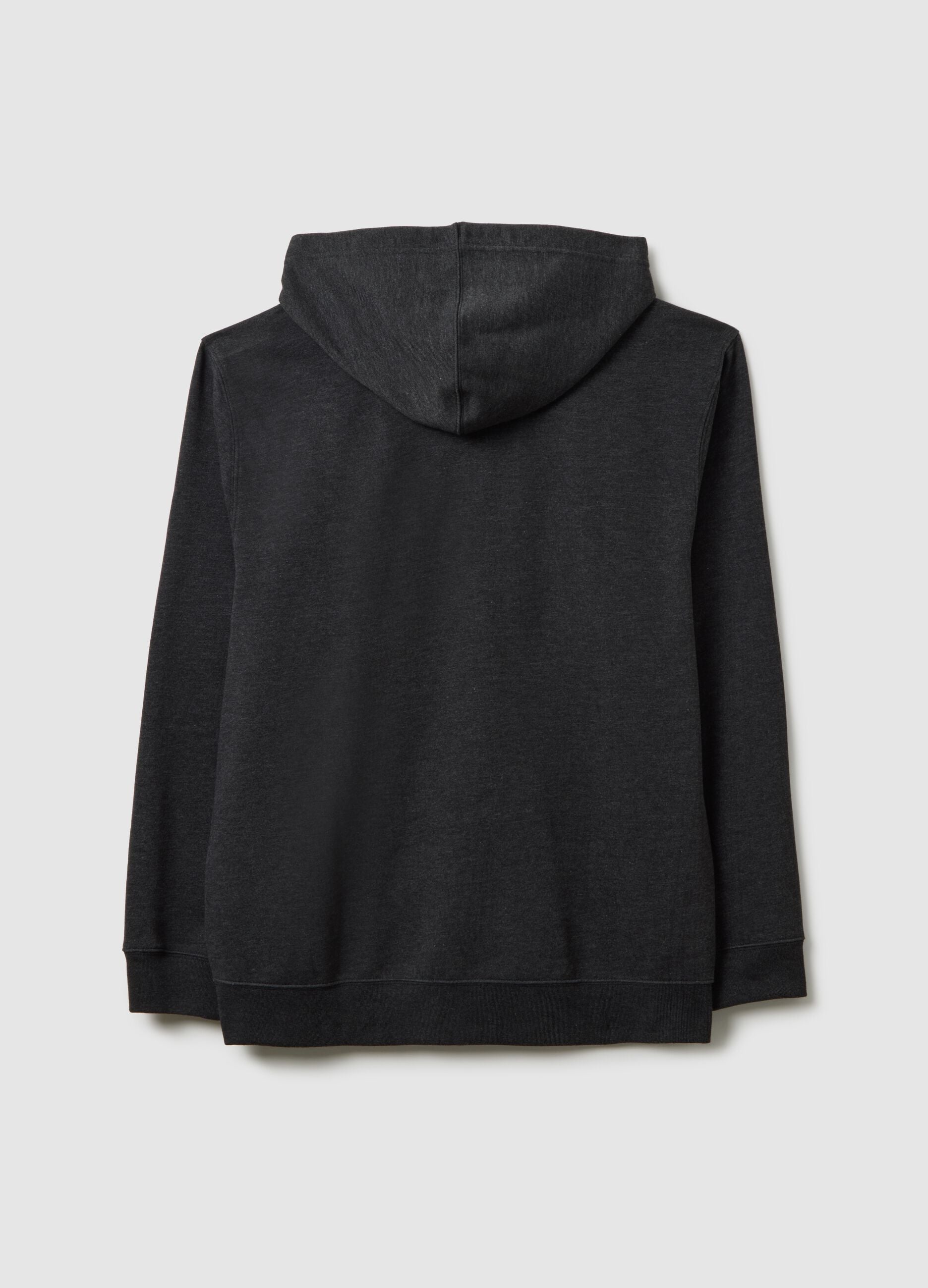 Grey Hoodie with Full Zip
