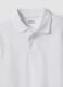 Boys&rsquo; white organic cotton piqu&eacute; polo shirt, regular fit_5
