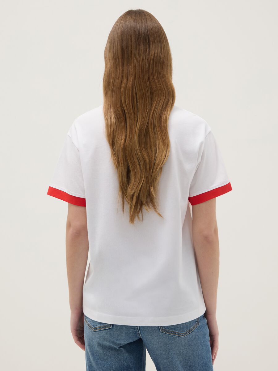 Regular fit multicolour stretch cotton T-shirt with Red Bulls print_2
