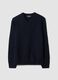 Navy V-neck jumper in regular fit_0